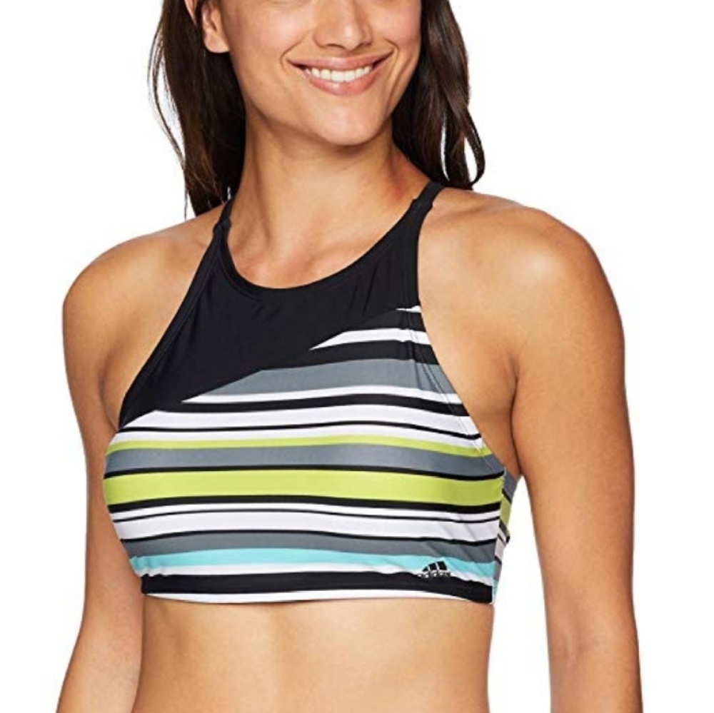ADIDAS Color Block High Neck Bikini TOP FINAL SALE